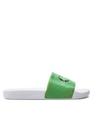 Calvin Klein Jeans Klapki Slide Lenticular Ml Wn YW0YW01403 Zielony. Zielone klapki damskie Calvin Klein Jeans, bez wzorów, z jeansu, bez obcasa. Za 129.99 zł.