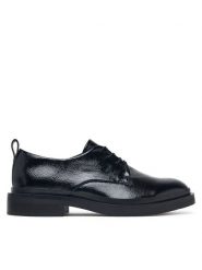 Clarks Oxfordy Previa Lace 26327264 Czarny. Czarne półbuty damskie Clarks, bez wzorów, ze skóry, bez obcasa. Za 389.99 zł.