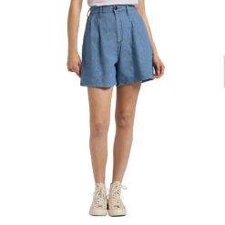 SPÓDNICA LEE Stella Pleated Short LIGHT LINNEN L37ANBYK 112107957. Spódniczki damskie Lee, l, bez wzorów. Za 169.99 zł.