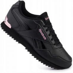 Damskie buty sportowe Reebok Royal Glide Ripple. Czarne buty sportowe na co dzień damskie Reebok, bez wzorów, trekkingowe, Reebok Royal. Za 219.00 zł.
