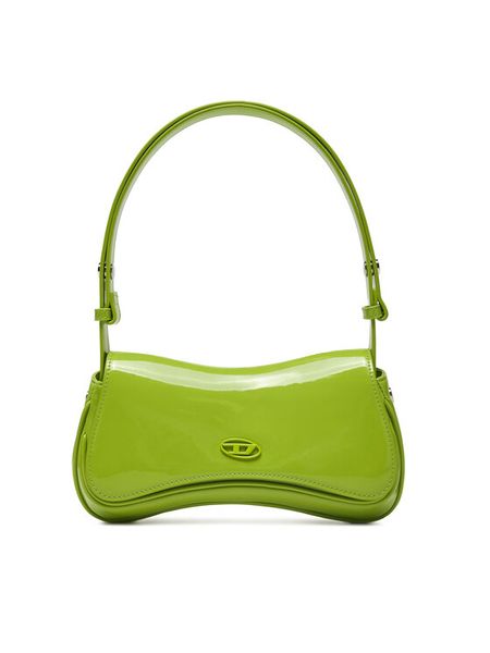 Diesel Torebka X10202 P6255 Zielony. Zielone torebki klasyczne damskie Diesel, bez wzorów, z lakierowanej skóry, lakierowane, bez dodatków. Za 949.99 zł.