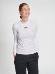 Damska koszulka z długim rękawem Hummel Legacy Jazzlyn. Białe topy sportowe damskie HUMMEL, na jesień, m, bez wzorów, z bawełny, bez ramiączek. Za 172.50 zł.