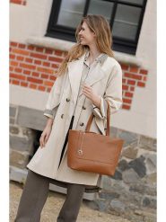 Lia Biassoni Skórzana torebka "Picchions" w kolorze karmelowym - 32 x 28 x 12 cm rozmiar: onesize. Brązowe torebki klasyczne damskie Lia Biassoni, bez wzorów, z materiału, bez dodatków. Za 404.99 zł.