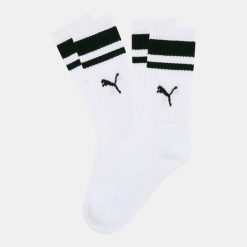 Skarpety unisex Puma CREW STRIPE 2-PACK. Białe skarpetki męskie Puma, bez wzorów. Za 48.99 zł.
