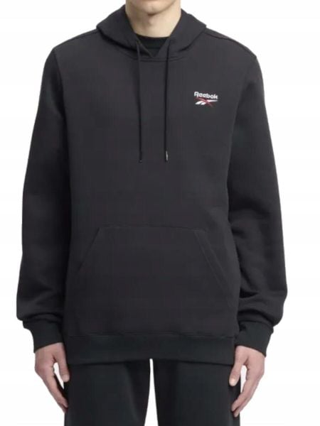 Bluza Męska Reebok Sportowa Czarna Bawełniana Z Kapturem. Czarne bluzy sportowe męskie Reebok, m, z bawełny. Za 229.00 zł.