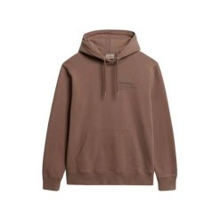Luźna bluza z kapturem Superdry Core Logo City. Brązowe bluzy z kapturem męskie Superdry., m. Za 393.30 zł.