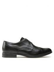 Geox Półbuty U Iacopo U169GA00043C9999 Czarny. Czarne buty wizytowe męskie Geox, ze skóry, bez zapięcia. Za 419.99 zł.