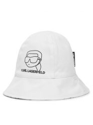 Karl Lagerfeld Kids Kapelusz Z31188 Biały. Białe czapki dziecięce Karl Lagerfeld Kids, bez wzorów, z bawełny. Za 88.99 zł.