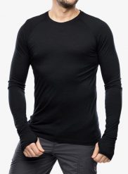 Bluza termoaktywna męska Houdini Desoli Light Crew. Czarne bluzy bez kaptura męskie Houdini, m, z materiału. Za 565.95 zł.