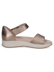 Caprice Skórzane sandały "Blue" w kolorze złotym rozmiar: 40. Niebieskie sandały damskie Caprice, bez wzorów, ze skóry, bez obcasa. Za 141.85 zł.