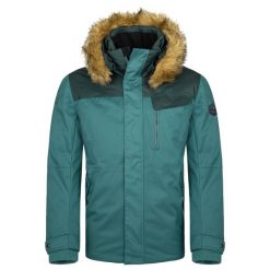 Męska kurtka zimowa Kilpi ALPHA-M. Zielone kurtki narciarskie i snowboardowe damskie Kilpi, m, z aplikacjami, z bawełny, z kapturem, narciarskie. Za 398.00 zł.