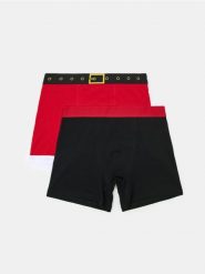 Świąteczne bokserki 2 pack - wielobarwny. Bokserki męskie Sinsay, bez wzorów. Za 25.99 zł.