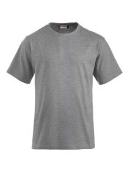 Clique Classic-T T-shirt z przędzonej, czesanej bawełny – grey melange. Szare t-shirty męskie CLIQUE, m, bez wzorów, z bawełny, bez kołnierzyka. Za 94.49 zł.