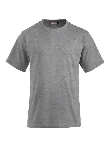 Clique Classic-T T-shirt z przędzonej, czesanej bawełny – grey melange. Szare t-shirty męskie CLIQUE, m, bez wzorów, z bawełny, bez kołnierzyka. Za 94.49 zł.