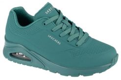 Buty sportowe Sneakersy damskie, Uno-Stand on Air. Czerwone buty sportowe na co dzień damskie Skechers, bez wzorów, z materiału, trekkingowe. Za 299.99 zł.