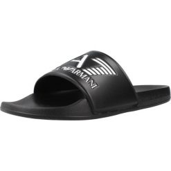 Sandały EMPORIO ARMANI SCARPE BEACHWEAR Czarny. Czarne sandały męskie EA7, z materiału, bez zapięcia. Za 170.99 zł.