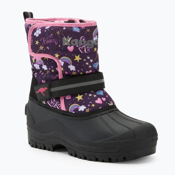 Śniegowce dziecięce Kangaroos K-Shell IIprincess. Czarne buty zimowe męskie Kangaroos, z materiału, bez zapięcia. Za 119.99 zł.
