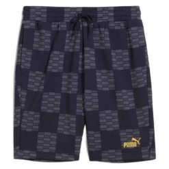 PUMA UNITED AOP Shorts 10" granatowy. Niebieskie szorty sportowe męskie Puma, z materiału, na fitness i siłownię. Za 209.00 zł.