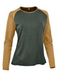 Maul Sport Koszulka funkcyjna "Eibelkopf" w kolorze oliwkowo-musztardowym rozmiar: 46. Brązowe bluzki sportowe damskie Maul Sport, bez wzorów, z materiału, bez ramiączek. Za 208.99 zł.