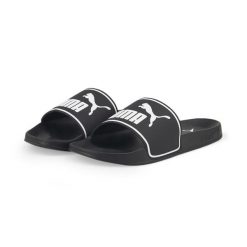 Klapki basenowe dla dorosłych Puma Leadcat 2.0. Czarne klapki damskie Puma, bez wzorów, z materiału, bez obcasa. Za 109.99 zł.