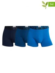 CR7 Bokserki (3 pary) w kolorze granatowo-niebieskim rozmiar: L. Niebieskie bokserki męskie CR7, bez wzorów, z bawełny. Za 69.75 zł.