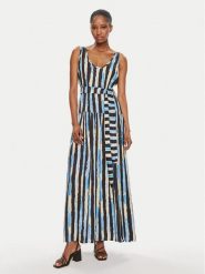 Pinko Sukienka letnia Once 103602 A1UM Czarny Regular Fit. Czarne sukienki damskie Pinko, na lato, bez wzorów, z wiskozy, bez kołnierzyka, bez ramiączek. Za 879.68 zł.