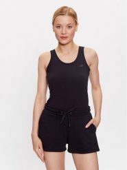 4F Top 4FSS23TTSHF581 Czarny Regular Fit. Czarne topy damskie 4f, xl, bez wzorów, z bawełny, bez kołnierzyka. Za 49.99 zł.