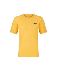 Męska koszulka sportowa do biegania na lato ultracienka z krótkim rękawem CEP. Żółte t-shirty sportowe męskie CEP, na lato, l, z elastanu, bez ramiączek, do biegania. Za 199.00 zł.