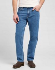 MESKIE SPODNIE LEE HADEN MORGAN 112371203. Spodnie materiałowe męskie Lee, bez wzorów, z jeansu. Za 219.99 zł.