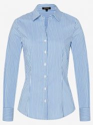 More & More Bluzka w kolorze niebiesko-białym rozmiar: 40. Niebieskie bluzki damskie MORE & MORE, bez wzorów, z bawełny, bez kołnierzyka, bez ramiączek. Za 69.99 zł.