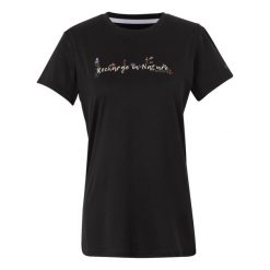 T-shirt Damski Napisy Fingal IX. Czarne t-shirty damskie Regatta, xl, bez wzorów, bez kołnierzyka. Za 74.99 zł.