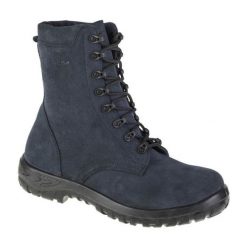 Buty Protektor Grom Light 01-045920 niebieskie. Niebieskie buty trekkingowe męskie ze skóry, bez zapięcia. Za 381.15 zł.
