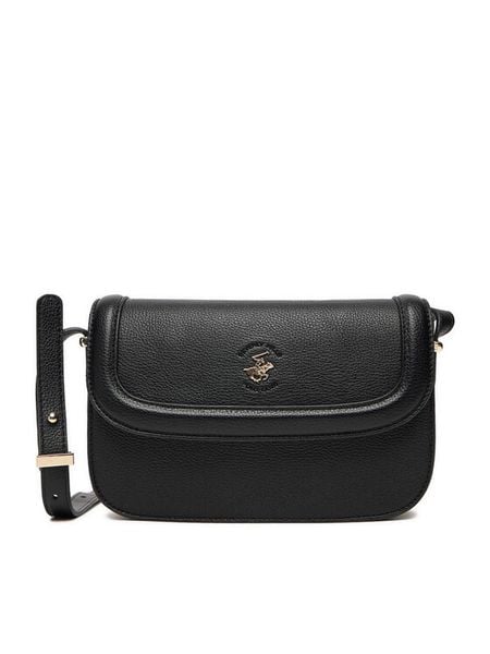 Beverly Hills Polo Club Torebka C-BHPC-L-005-08 Czarny. Czarne listonoszki damskie Beverly Hills Polo Club, bez wzorów, z materiału, bez dodatków. Za 159.99 zł.