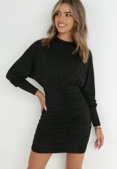 Czarna Sukienka Sihn. Czarne sukienki damskie Born2be, l, bez wzorów, z tkaniny, bez kołnierzyka, bez ramiączek, mini, dopasowane. W wyprzedaży za 135.99 zł.