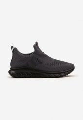Szare Wsuwane Buty Sportowe z Elastyczną Cholewką w Skarpetkowym Stylu Kalilena. Szare buty fitness męskie Born2be, z jeansu, bez zapięcia, na fitness i siłownię. Za 59.99 zł.