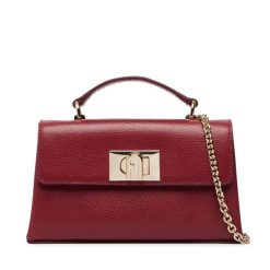 Torebka Furla. Czerwone torebki wieczorowe Furla, bez wzorów, wizytowe, bez kołnierzyka, bez ramiączek. Za 1,104.00 zł.