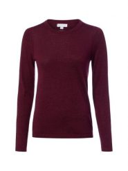 Brookshire Sweter z dzianiny merino Kobiety Wełna lila, S. Swetry klasyczne damskie brookshire, s, z dzianiny, bez kołnierzyka. Za 249.95 zł.