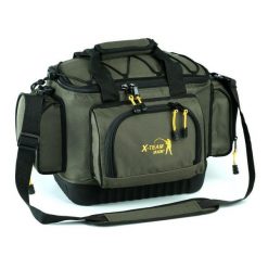 Torba wędkarska z usztywnianym dnem Jaxon UJ-XAB04 47x30x27cm. Zielone torebki klasyczne damskie Jaxon, bez wzorów, bez dodatków. Za 149.99 zł.