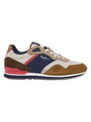 Pepe Jeans FOOTWEAR Skórzane buty w kolorze jasnobrązowo-granatowym do biegania rozmiar: 41. Brązowe obuwie do biegania damskie Pepe Jeans FOOTWEAR. Za 154.07 zł.