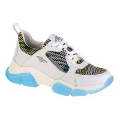 Buty 4F Wmn's Casual H4L-OBDL254-34S białe. Białe buty sportowe na co dzień damskie bez wzorów, z gumy. Za 401.52 zł.