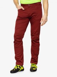 Spodnie wspinaczkowe męskie Ocun Drago Organic Pants. Czerwone spodnie materiałowe męskie Ocun, bez wzorów, z bawełny, klasyczne. Za 512.95 zł.