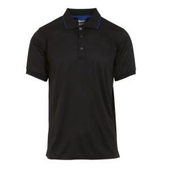Koszulka Polo Męska Z Krótkim Rękawem Navigate. Czarne koszulki polo męskie Regatta, l, bez wzorów, z materiału, bez ramiączek. Za 165.99 zł.