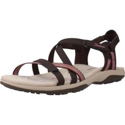 Sandały SKECHERS REGGAE SLIM - SUN ARRAY Brązowy. Brązowe obuwie trekkingowe damskie Skechers. Za 243.99 zł.