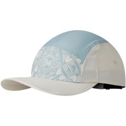 Czapka z daszkiem BUFF 5 PANEL GO CAP ESSI FLINT. Żółte czapki męskie Buff, bez wzorów, sportowe. Za 169.90 zł.