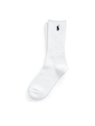 Polo Ralph Lauren Skarpety długie 455846847003 Biały. Białe skarpetki damskie Polo Ralph Lauren, bez wzorów, z materiału. Za 75.99 zł.