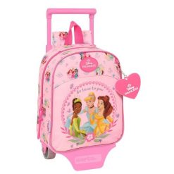 Plecak szkolny DISNEY PRINCESS Poliester 300D. Czerwone plecaki damskie Disney Princess, bez wzorów, z poliesteru. Za 146.20 zł.