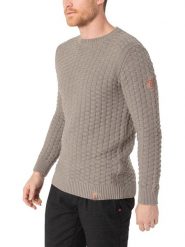Timezone Sweter w kolorze szarobrązowym rozmiar: 3XL. Brązowe swetry męskie Timezone, xl, bez wzorów, bez kołnierzyka. Za 96.60 zł.