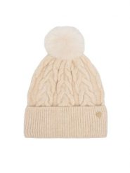 Guess Czapka AW5676 POL01 Beżowy jasny. Brązowe czapki zimowe damskie Guess, z poliesteru. Za 154.99 zł.