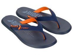 Buty klapki sportowe japonki męskie Rider R1 Prime. Niebieskie buty sportowe na co dzień męskie Rider, z materiału. Za 99.00 zł.