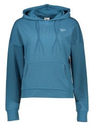 Reebok Bluza "French Terry" w kolorze niebieskim rozmiar: XL. Niebieskie bluzy z kapturem damskie Reebok, xl. Za 105.38 zł.